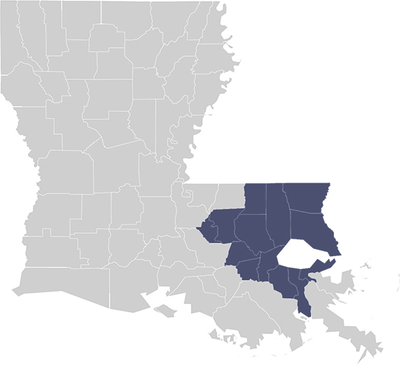 Foundations Hospice Service Areas in LA Foundations Hospice in LA